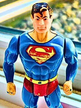 Vintage 1984 Superman Super Powers Action Figure Kenner DC Comics No Cape Loose